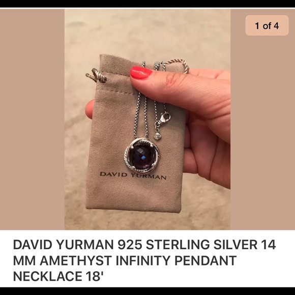 SOLD SOLD David Yurman pendent amethyst - Picture 6 of 8